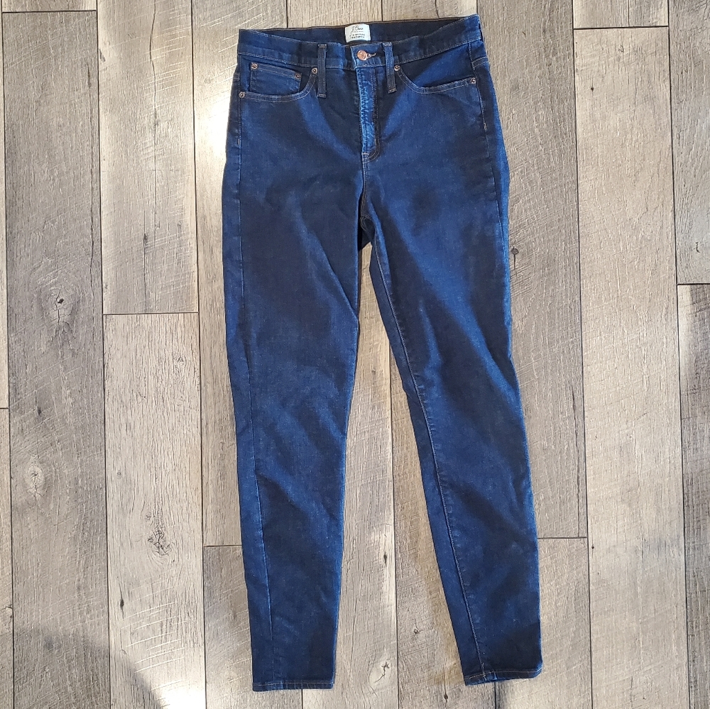 J Crew Tall High rise toothpick jeans